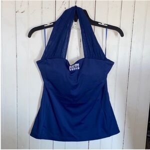 NFL Indianapolis Colts Halter Top Blue Size M